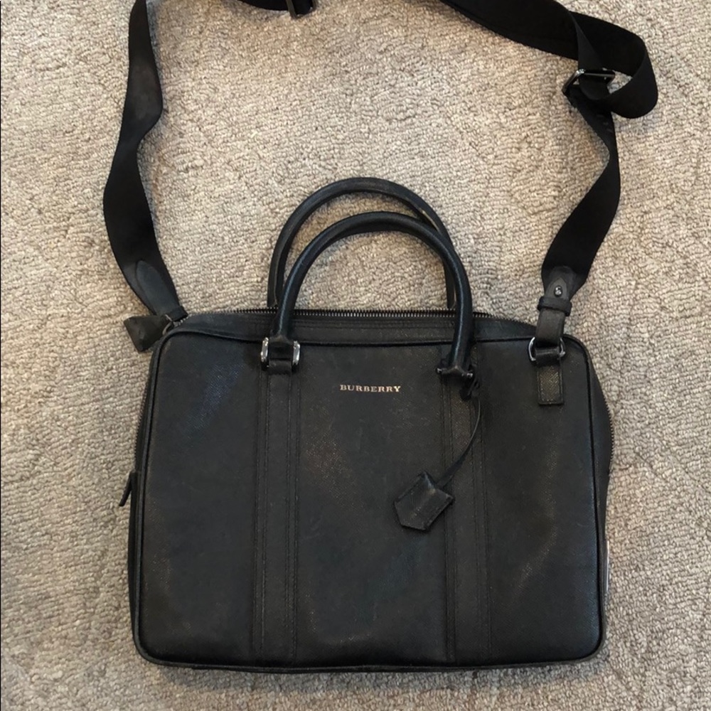 Black Burberry Briefcase
